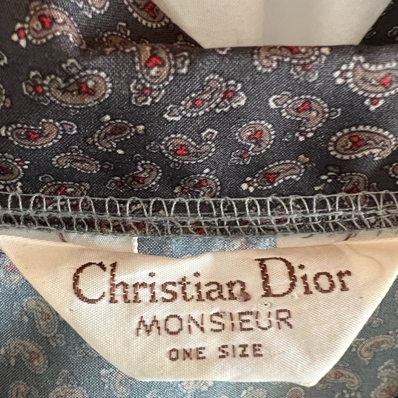 Vintage Christian Dior Monsieur 1980 Paisley Robe - Picture 2 of 6